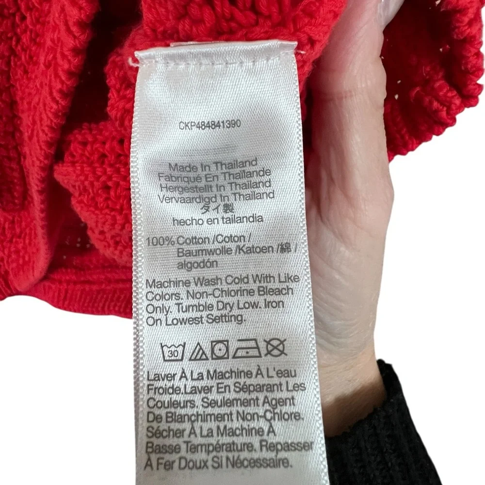 Madewell Bright Red Knit Tank Top - Picture 3 of 4